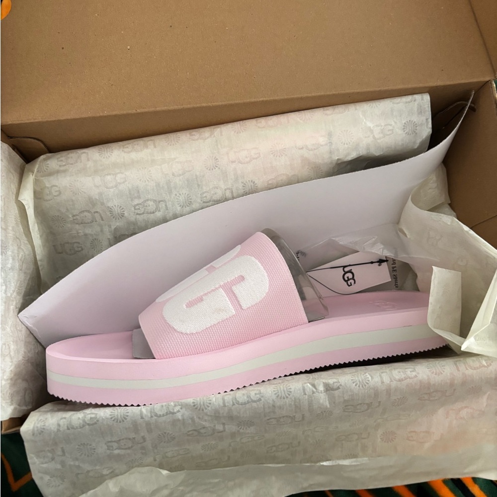 UGG Pink Slide Sandals